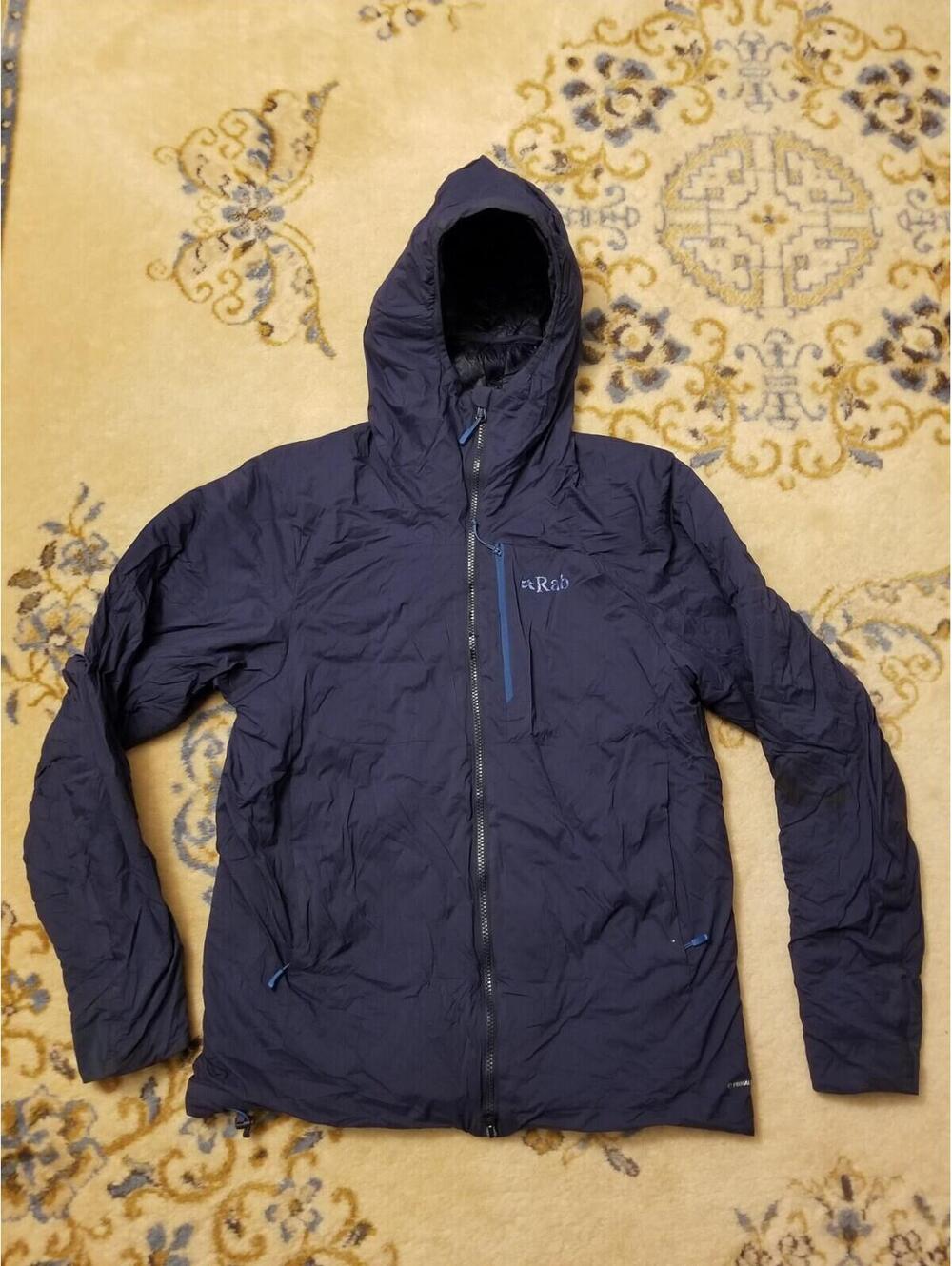 RAB Xenair Alpine Active Insulated Jacket Hoody Men's Medium M Navy Blue *READ*